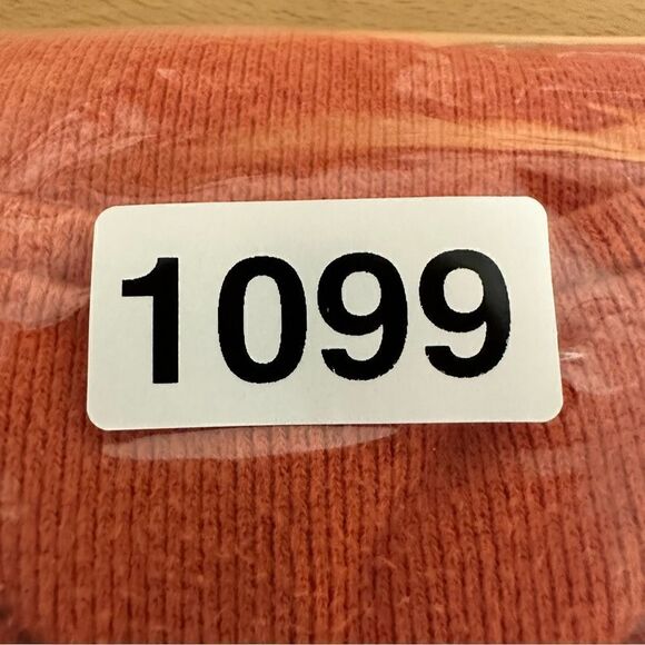 Chaps Sweater Mens Medium Orange‎ 1/4 Zip Cotton Mock Neck Business Casual - Picture 14 of 14